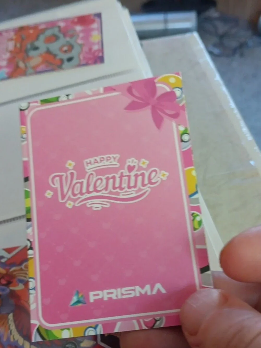 Pokemon Pink & Blue Valentine Wooloo Trading Card